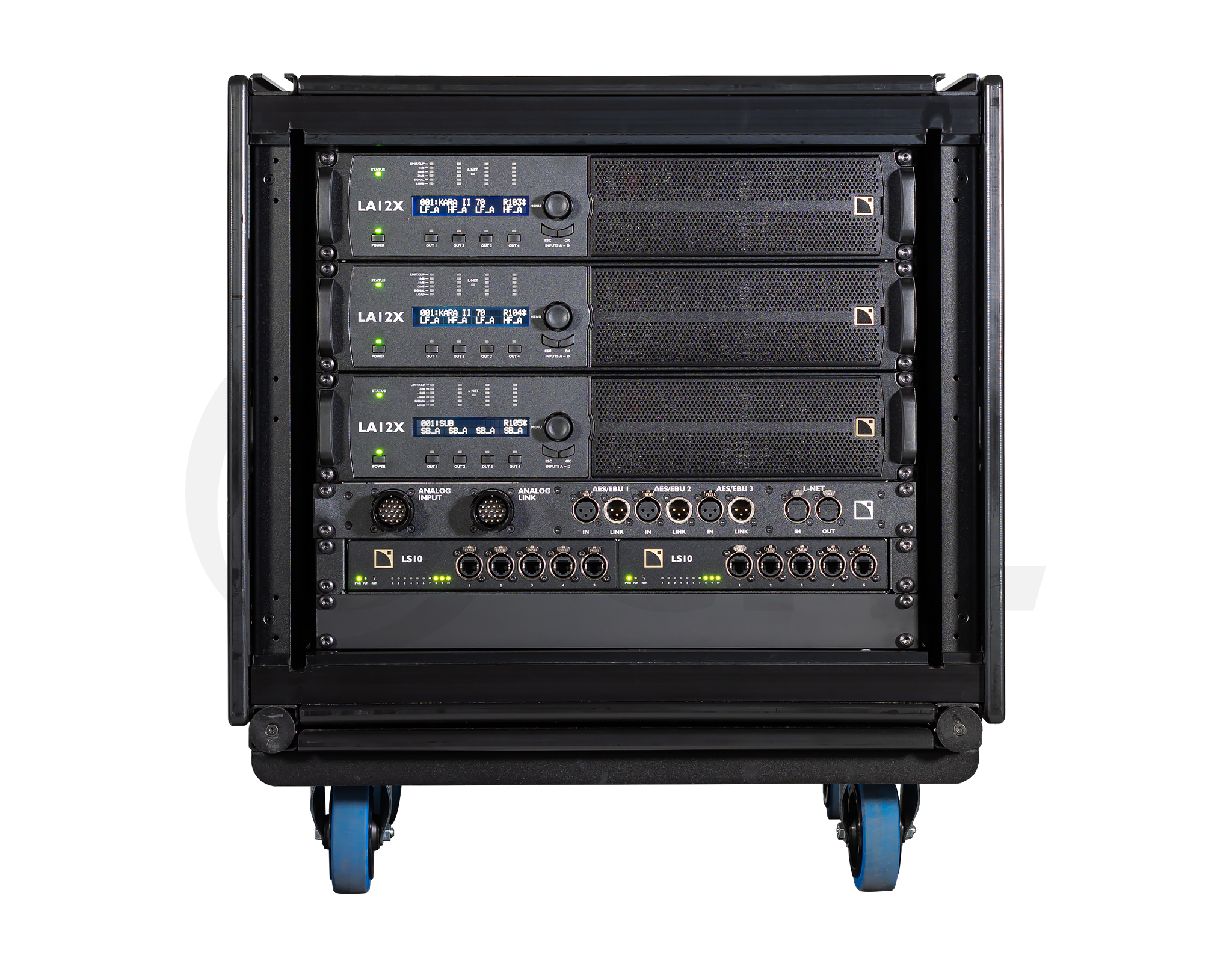 Rack de 3 amplis LA12X L-ACOUSTICS